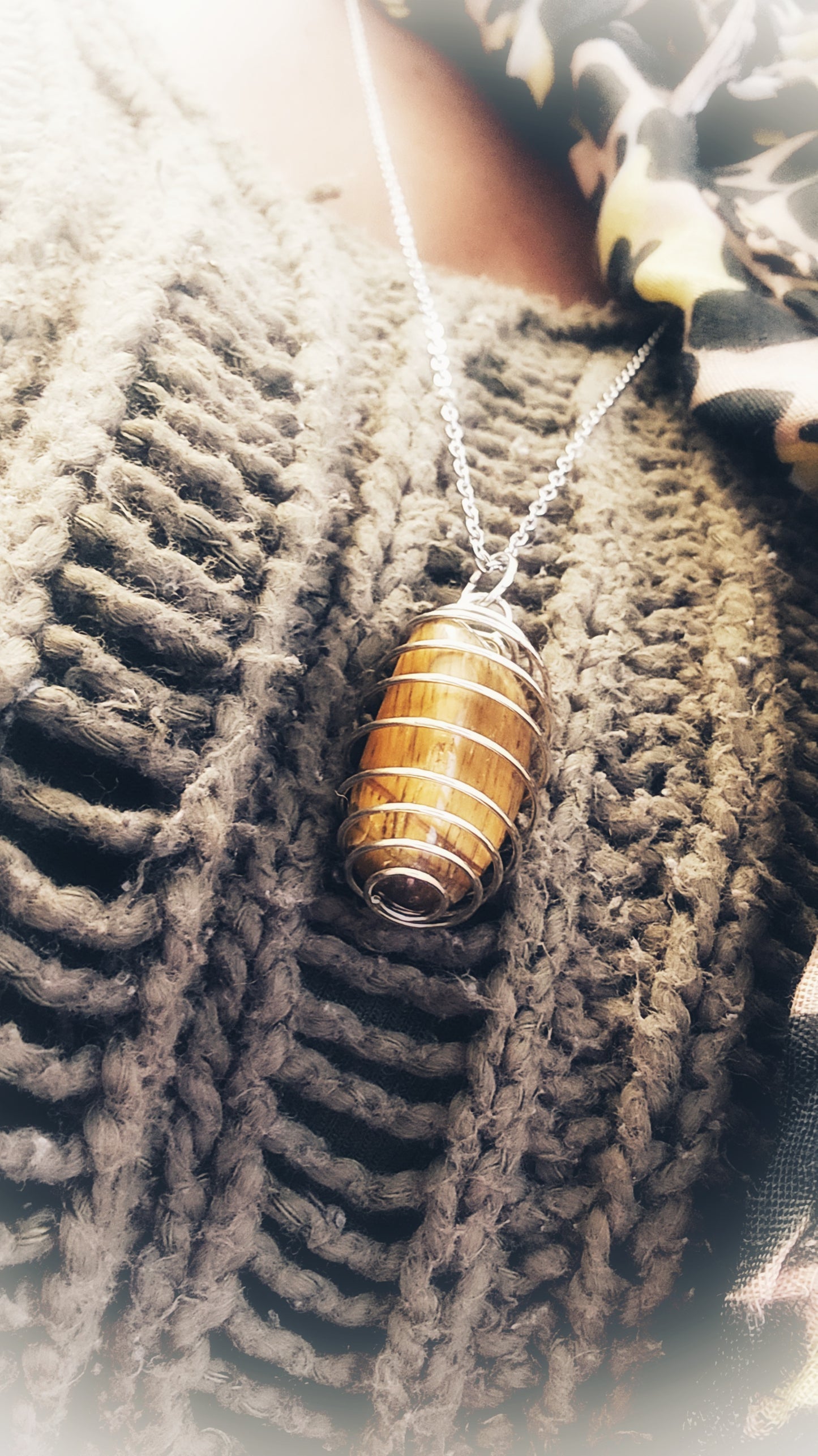 Tiger's eye energy necklace