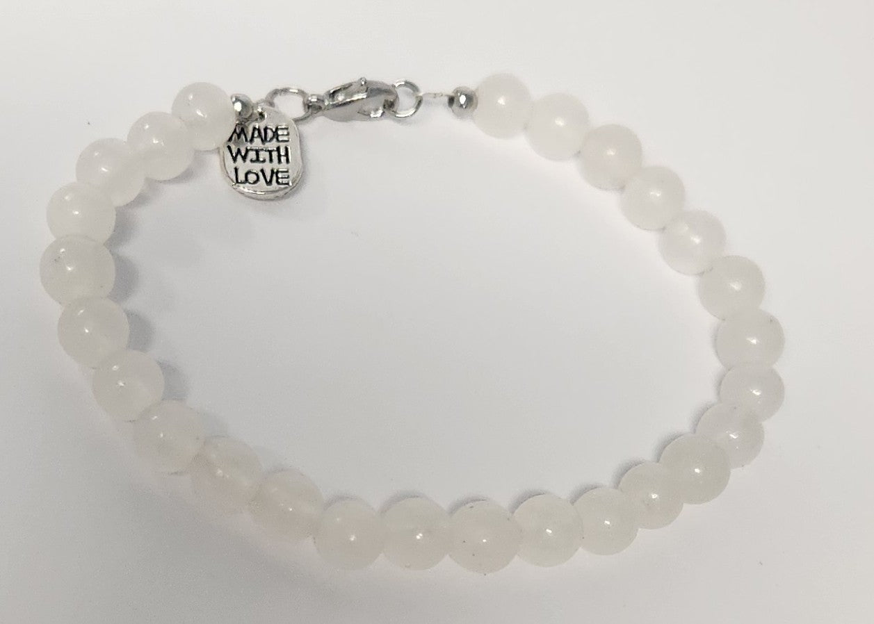 Selenite clasp bracelet