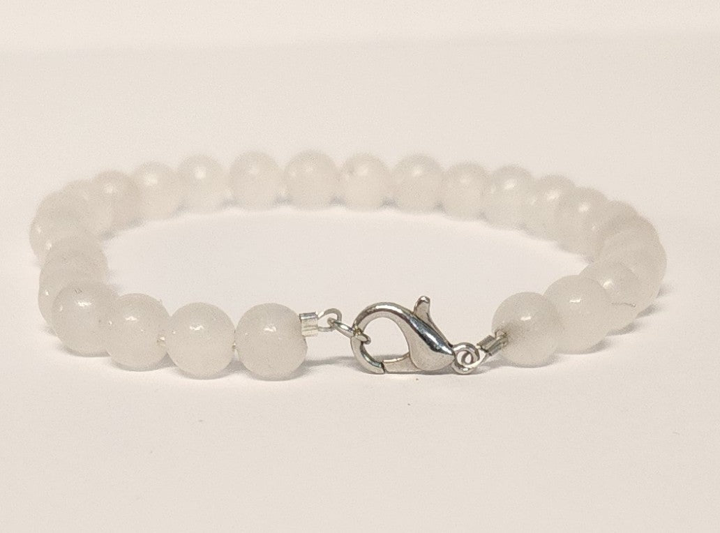 Selenite clasp bracelet