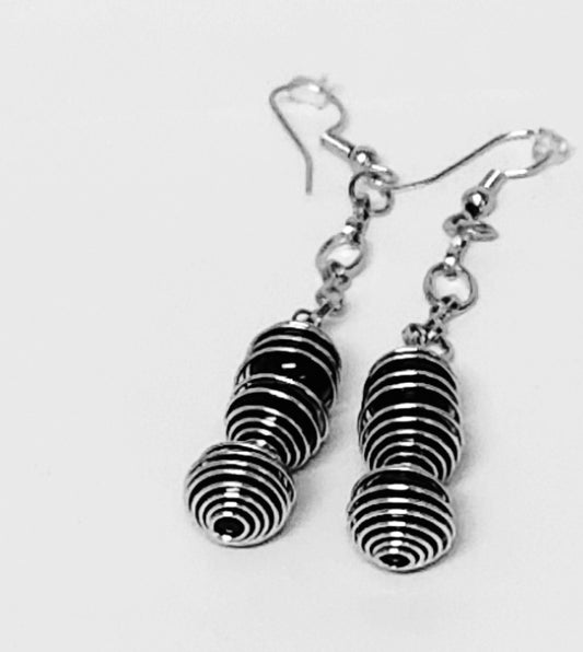 black obsidian energy earrings