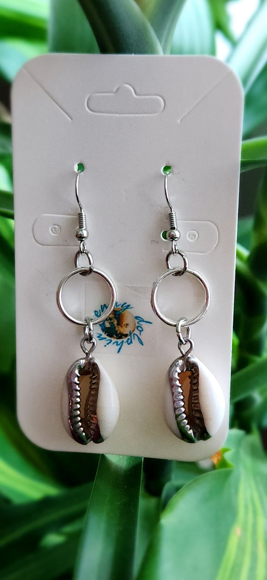 cowrie shells energy earrings